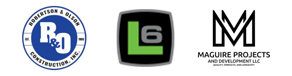 Planning Board Logos Robertson & Olson, Legacy 6, Maguire Projects