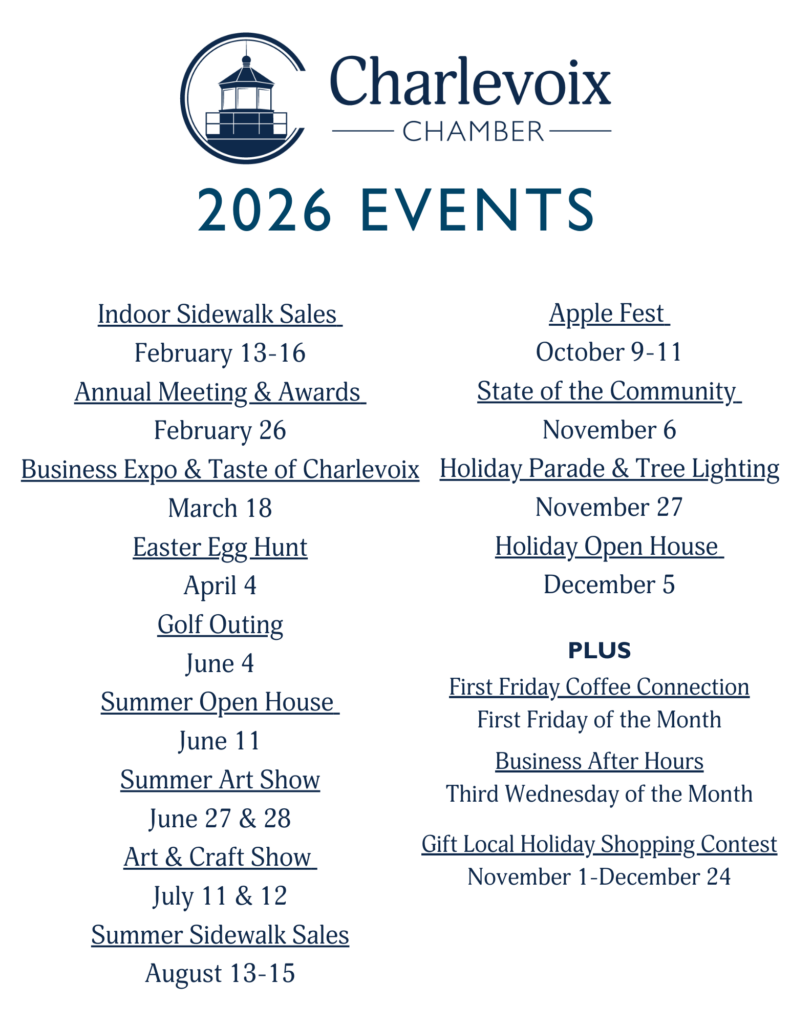 2026 Charlevoix Chamber Events
