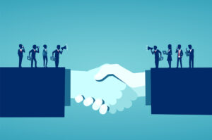 Businesss collaborations concept. 