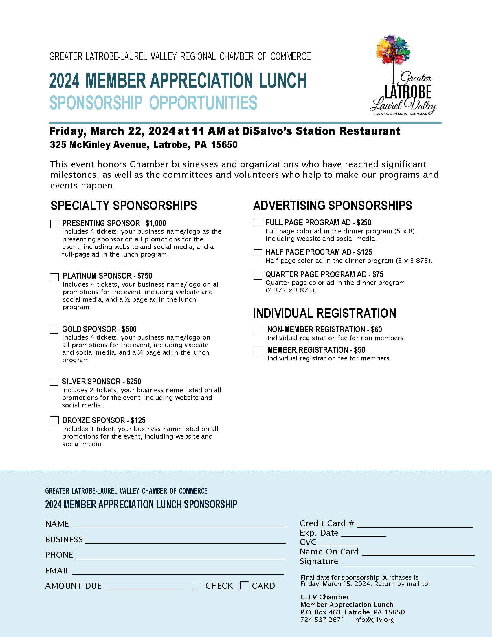 2024 Member Lunch Registration Print Pic