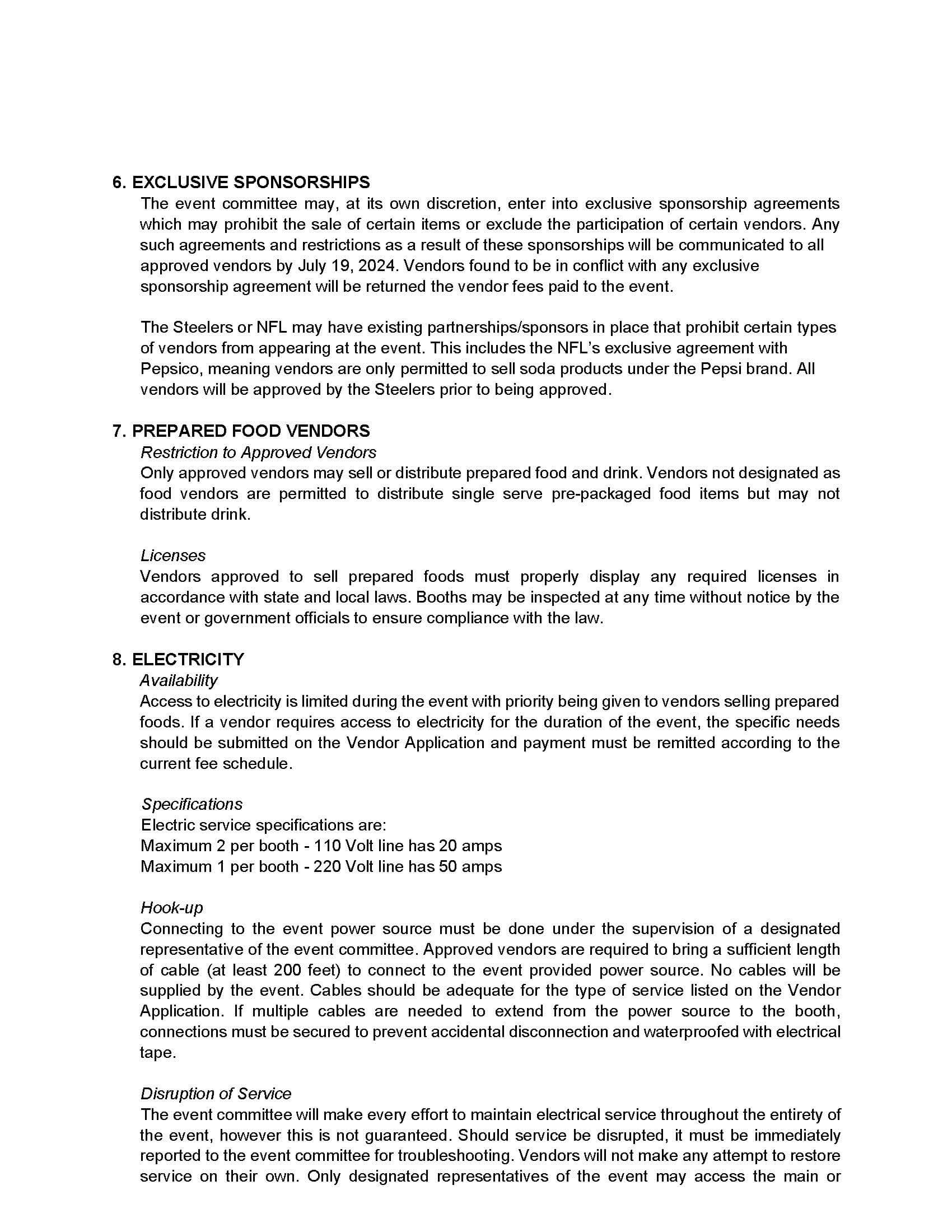 2024 Steelers Fest Vendor Guidelines rev. 2024-06-19_Page_2