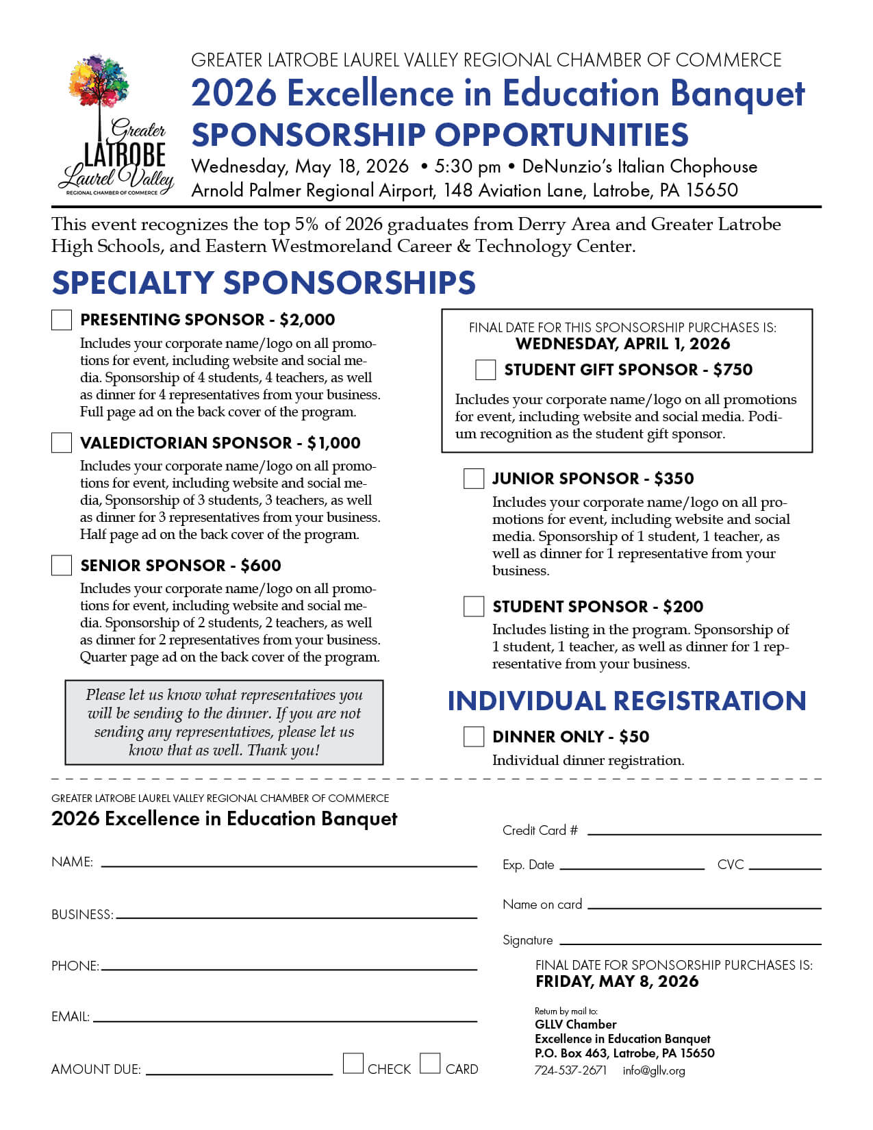 SPONSOR Excellence in Education