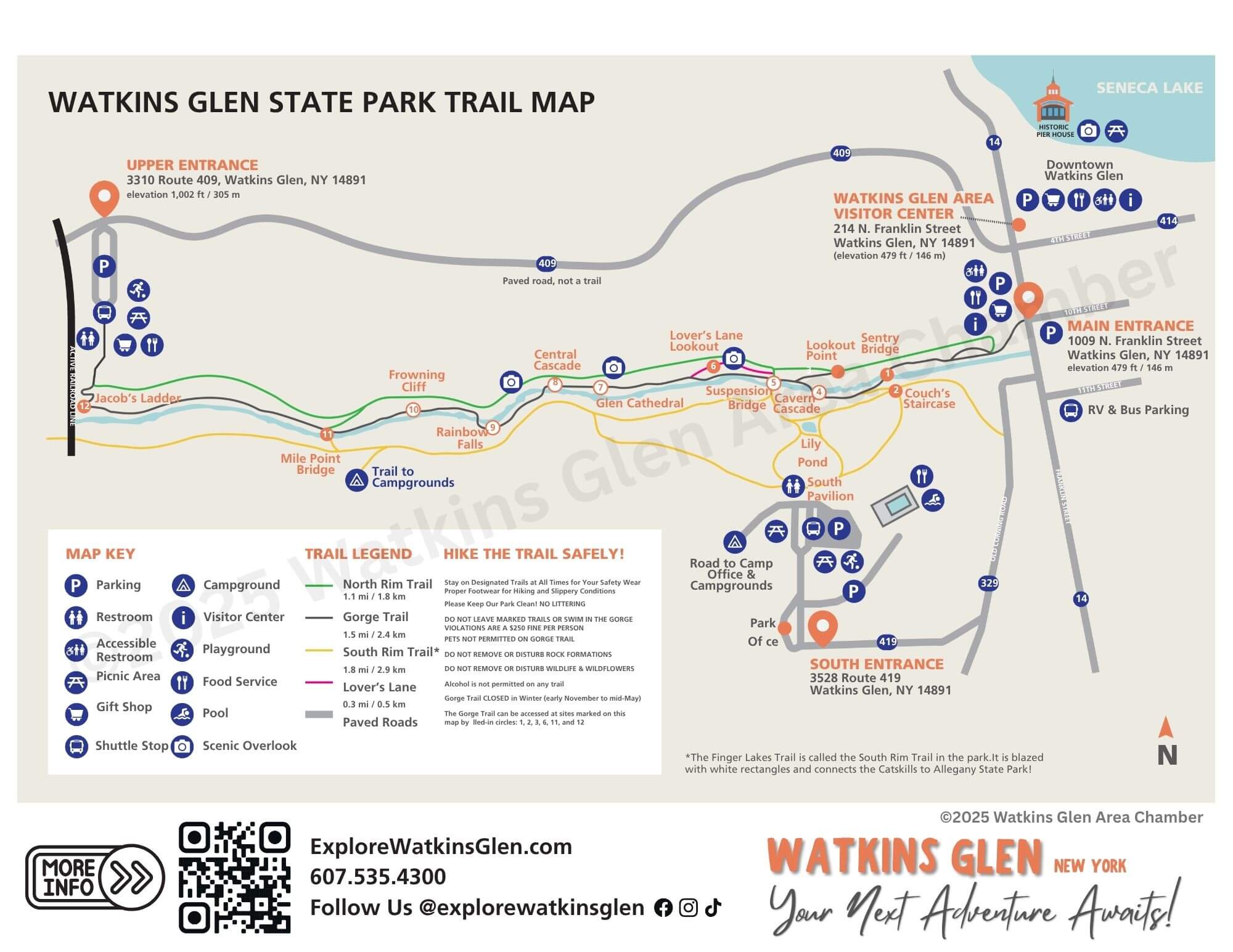8.5x11 State Park Map for Website (1) 8.5x11 Watkins Glen State Park Map