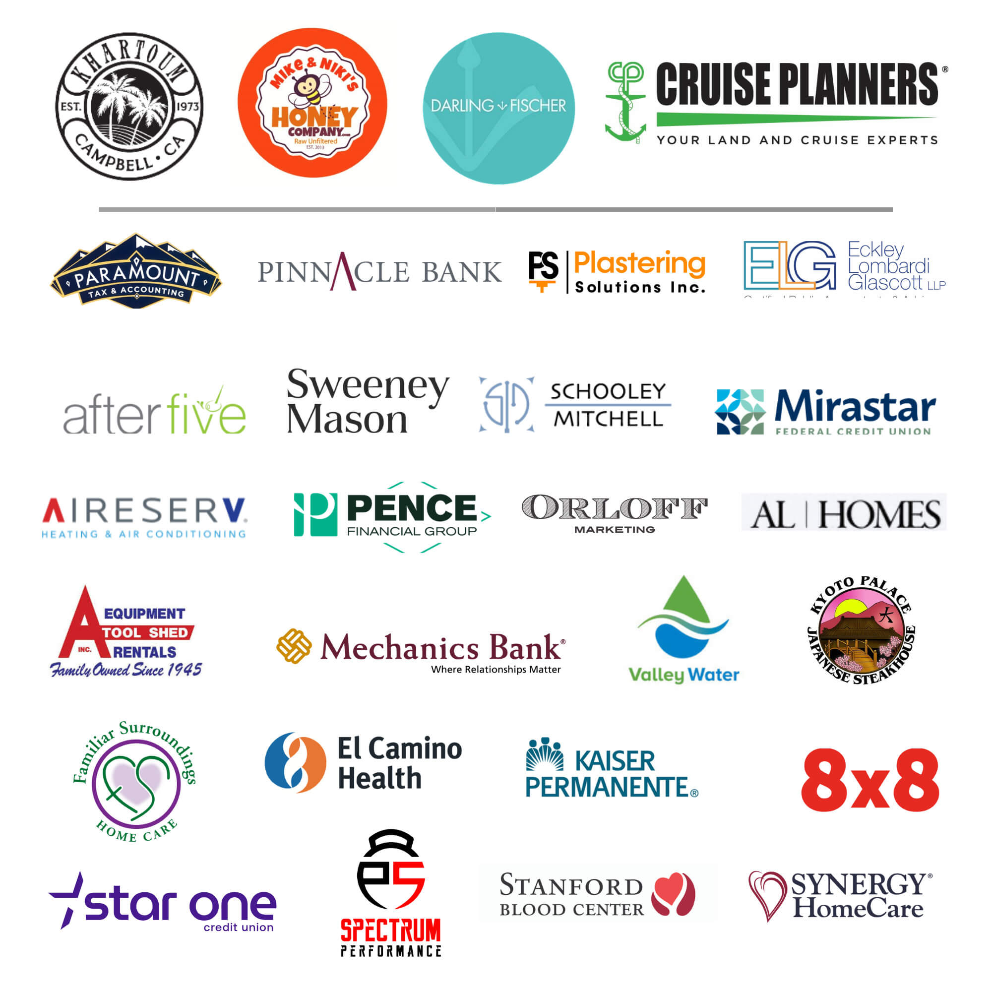 Banner of Platinum and Gold Members Nov 2025 (8 x 8 in)