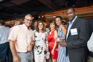 A group of NAIOP members at a networking event