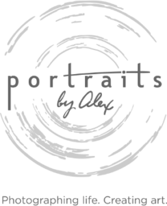 portraits by alex logo