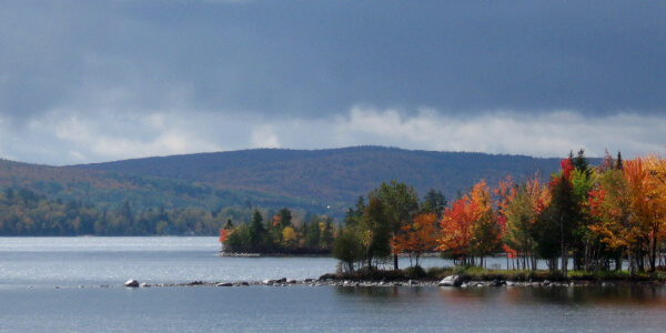 Rangeley Autumn View with Lake