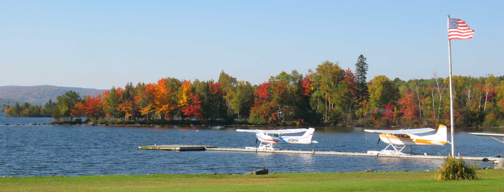 Rangeley Autumn Foliage with Float Plane