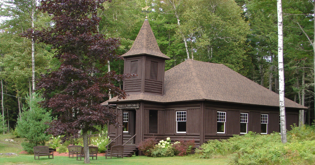 Union Log Church, Oquossoc Maine