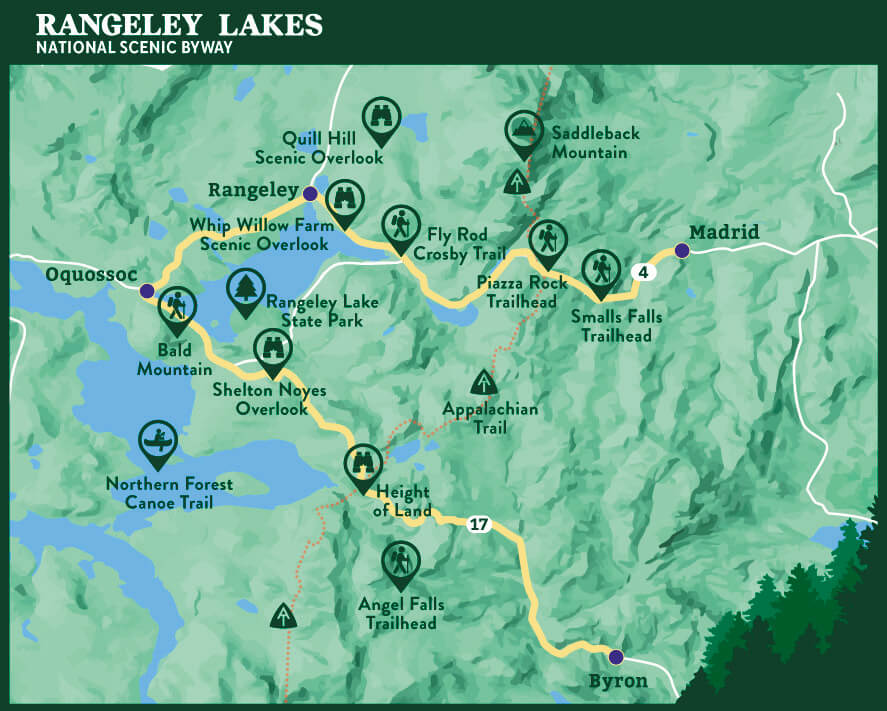 Rangeley Lakes National Scenic Byway Map