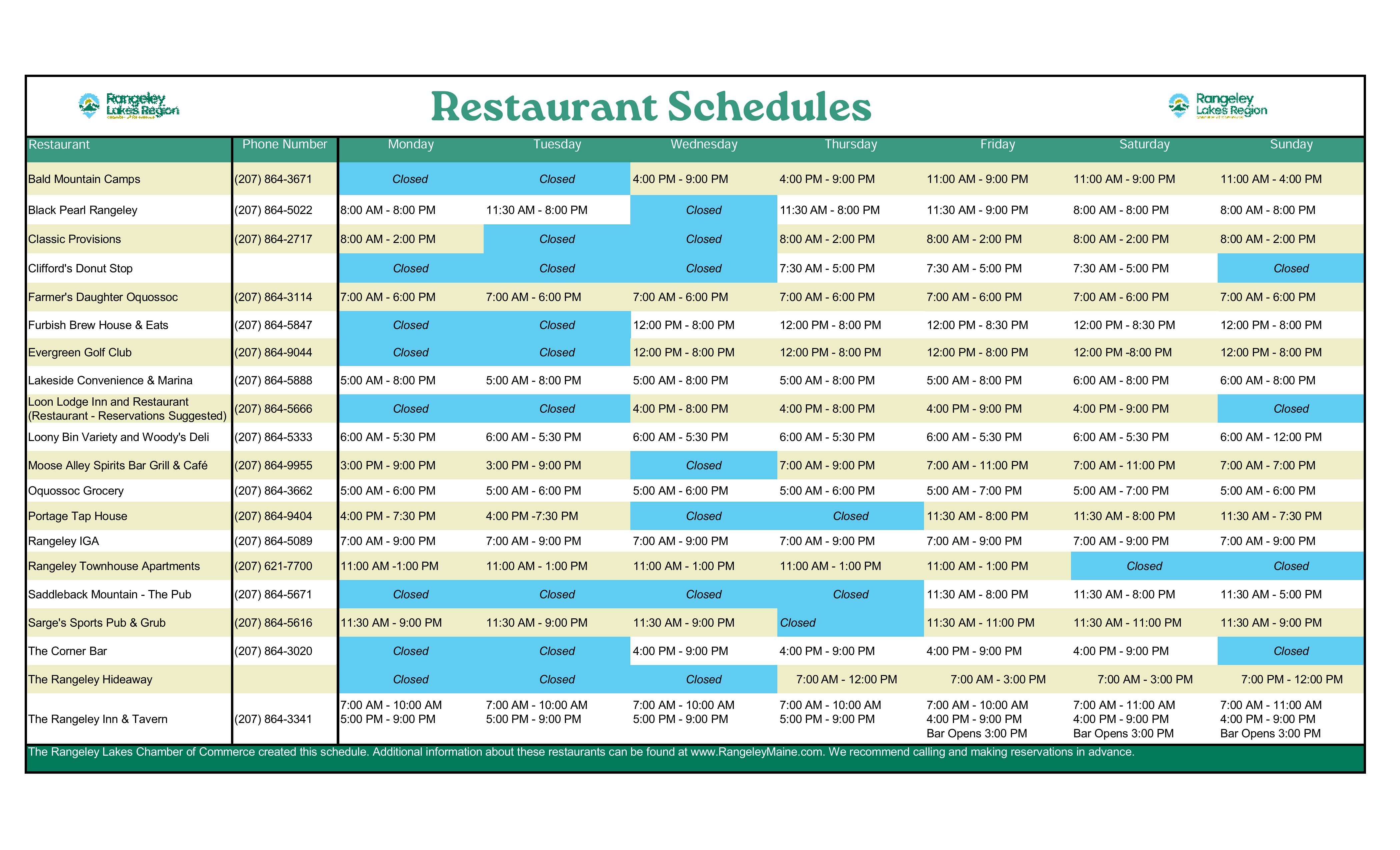 June.Resturant Schedules (2)
