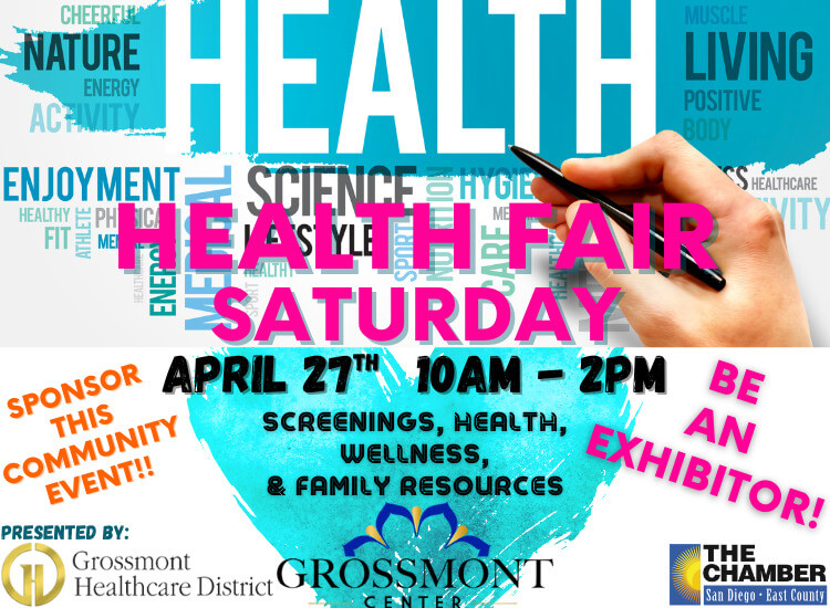 Health Fair  | 4.27.24 | 10a-2p | Grossmont Center | Register