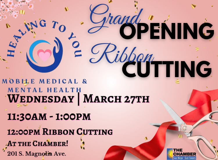 3/27 Grand Opening Ribbon Cutting | Healing to You