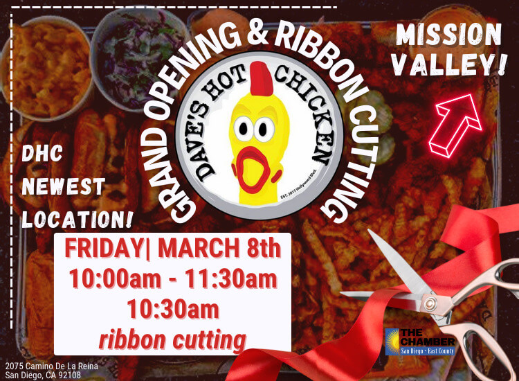 3/8 Grand Opening Ribbon Cutting | Dave's Hot Chicken | Mission Valley