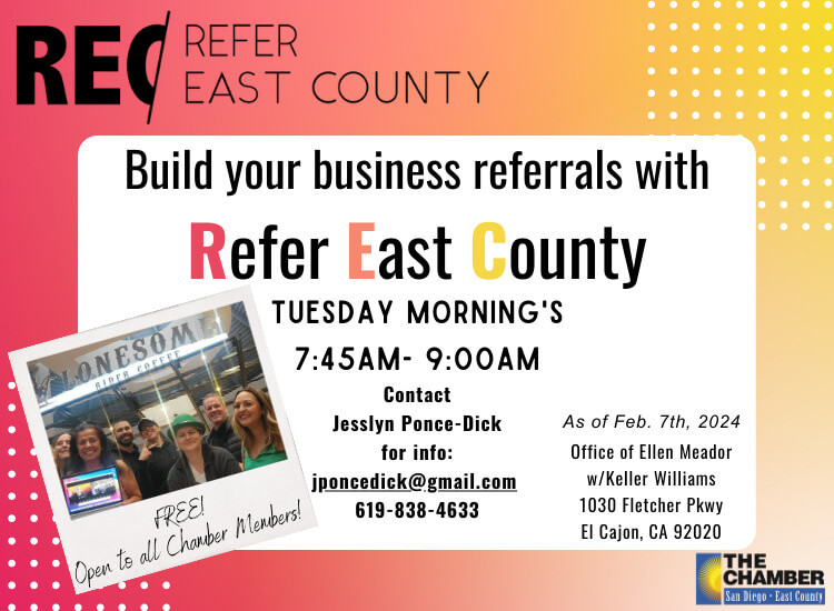 Refer East County | FREE Member Networking Group
