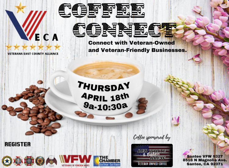 4/18 VECA Coffee Connect | 9am | Santee VFW
