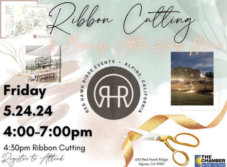 5/24 Ribbon Cutting & Business After Hours Mixer | Red Hawk Ridge | 4pm | Register