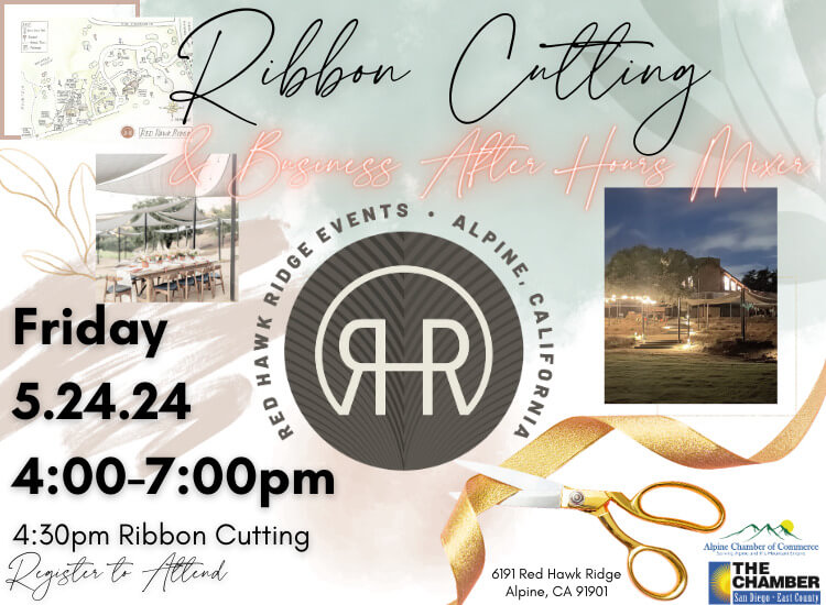 5/24 Ribbon Cutting & Business After Hours Mixer | Red Hawk Ridge | 4pm | Register