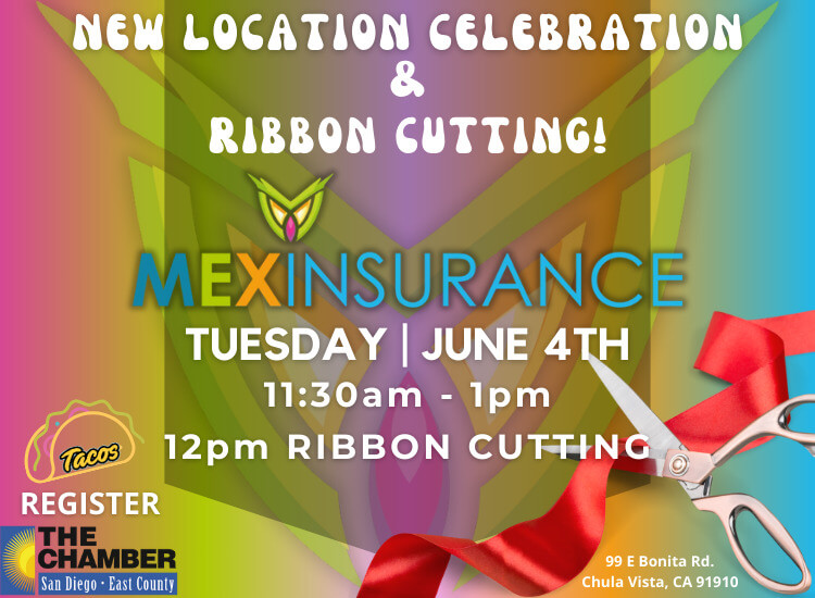 6/4 Grand Opening Ribbon Cutting | 11:30am | MexInsurance