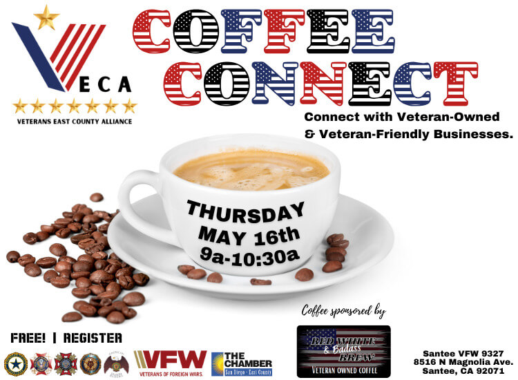 5/16 VECA Coffee Connect | 9am | Santee VFW