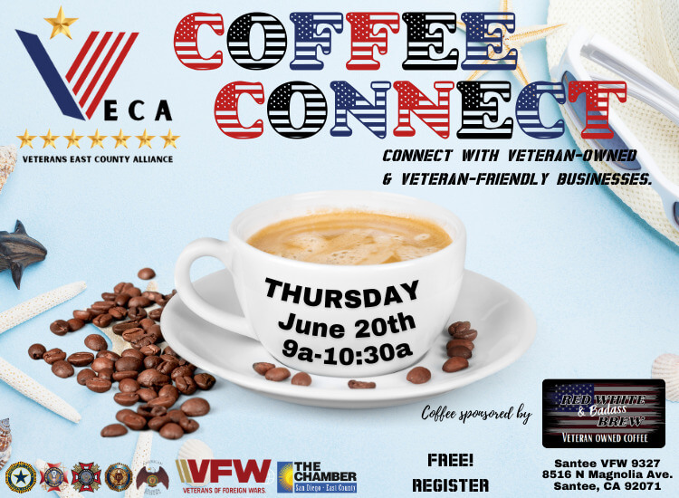 6/20 VECA Coffee Connect | 9am | Santee VFW