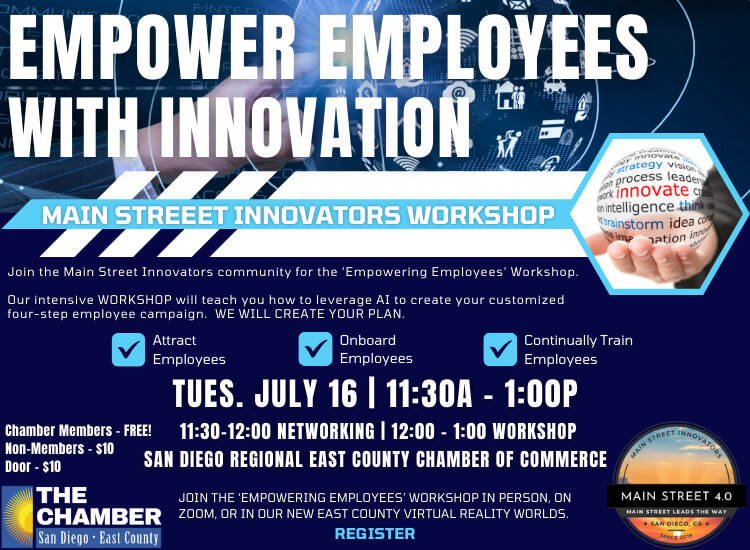 7/16 Lunch & Learn | Chamber Innovators Workshop | 11:30a-1p | FREE for Members | Register