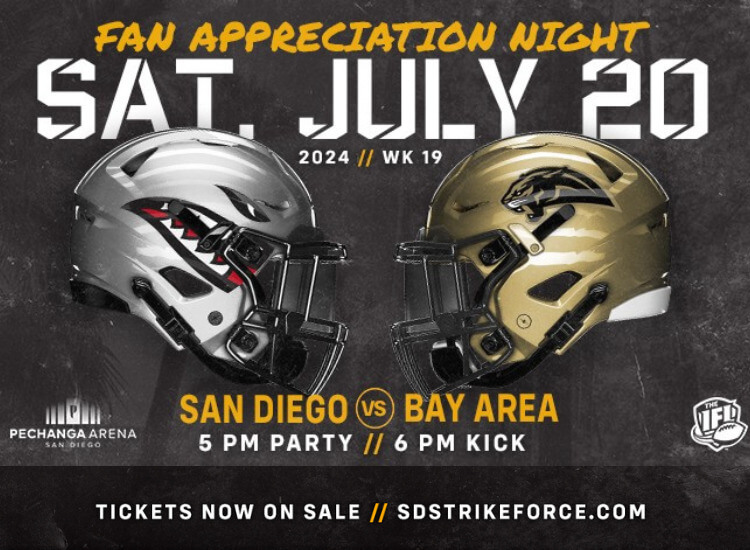7/20 SD Strike Force Fan Appreciation Night | Special Ticket Offer!