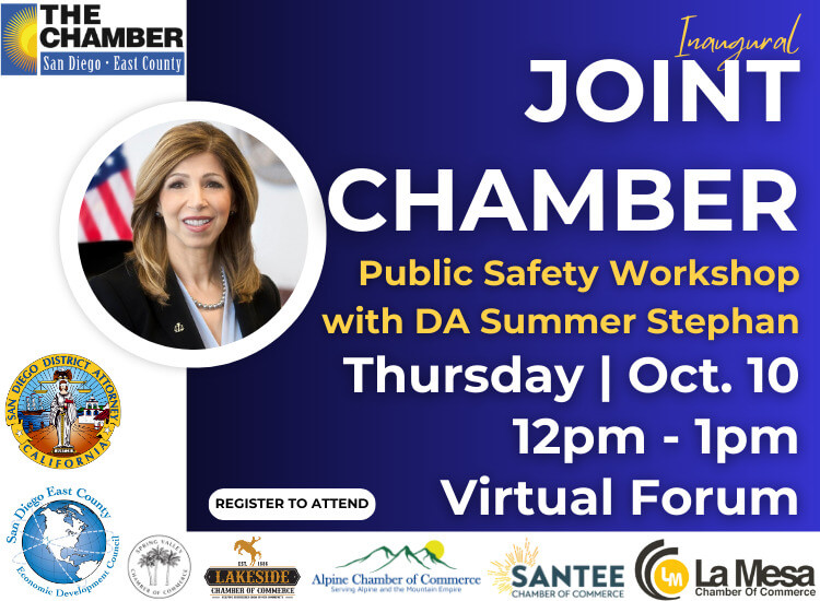 10/10 Public Safety Workshop w/ D.A. Summer Stephan | 12p-1p | Virtual | Register to Attend