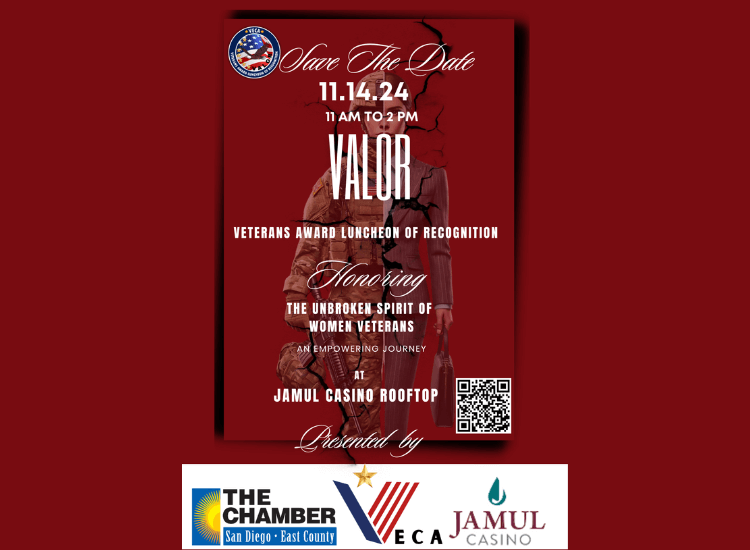 11/14 VALOR | Jamul Casino Rooftop | 11a-2p | Register to Attend