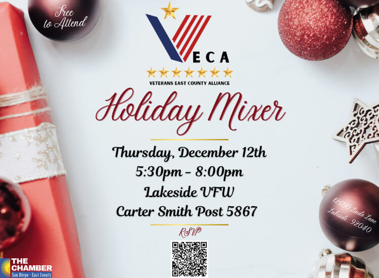 12/12 VECA Business After Hours Holiday Mixer | 5:30p-8p | Lakeside VFW | Register to Attend