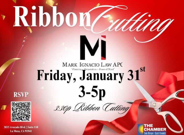 1/31 Ribbon Cutting | Mark Ignacio Law | 3p-5p | 3:30p Ribbon Cutting | Register to Attend