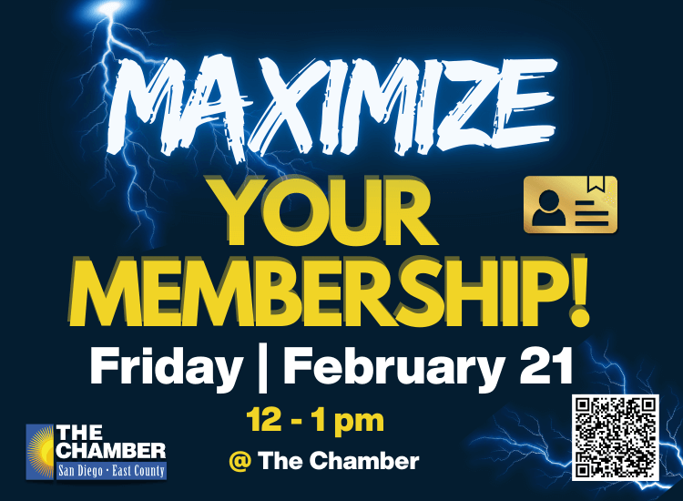 2/21 Maximize Your Membership | 12p-1p | at the Chamber! | Register to Attend