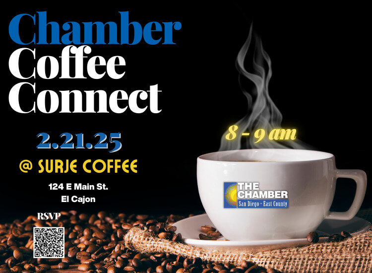 2/21 Chamber Coffee Connect at Surje Coffee | 8a-9a | Register to Attend