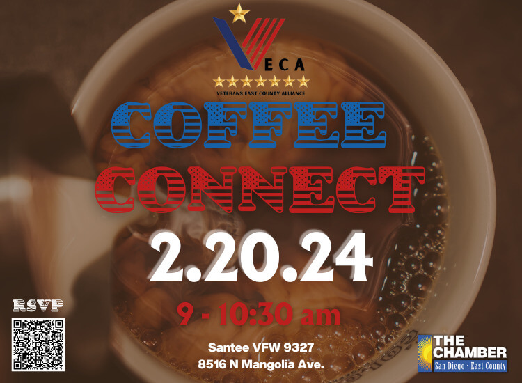 2/20 VECA Coffee Connect | Santee VFW | 9am | Register to Attend