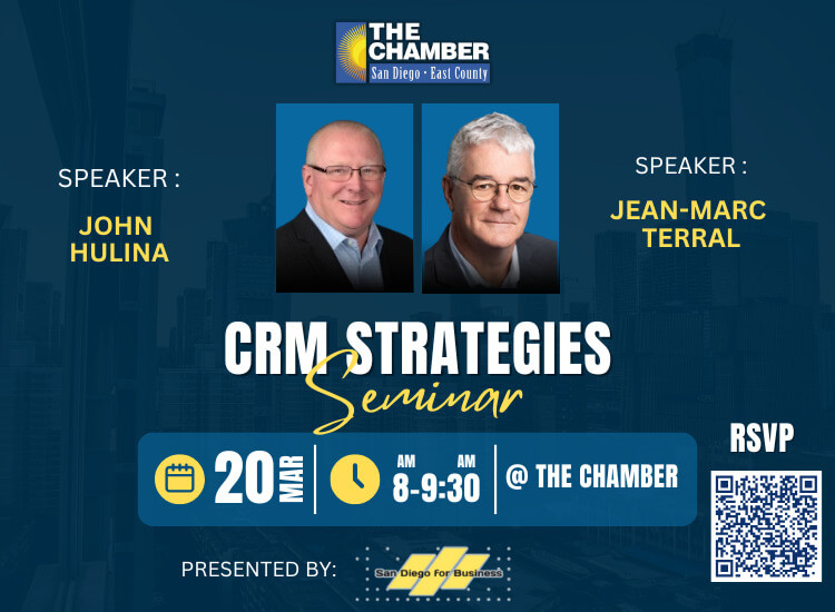 3/20 CRM Strategies Seminar | Presented by San Diego for Business | FREE! | Register to Attend