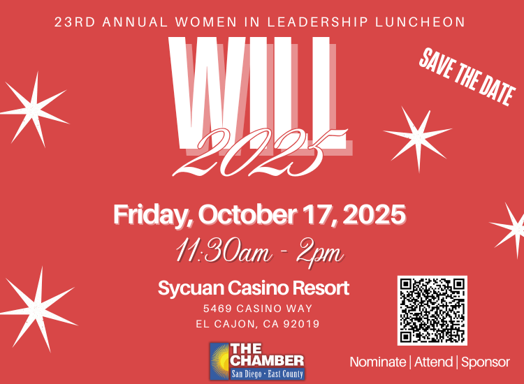 10/17 WILL 2025 | Women in Leadership Luncheon | SAVE THE DATE | Nominate | Attend | Sponsor