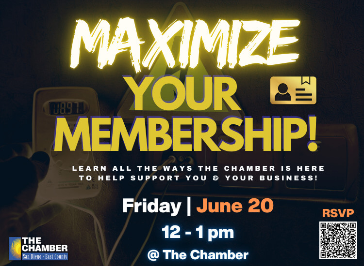 6/20 Maximize Your Membership | 12p-1p | at the Chamber! | Register to Attend