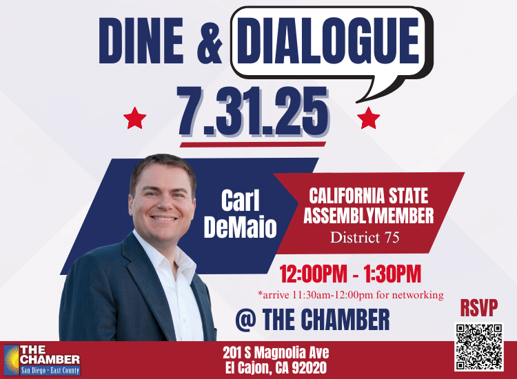 7/31 Dine & Dialogue w/ Carl DeMaio | RSVP to Attend