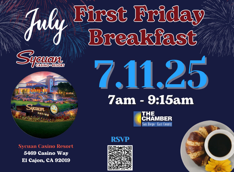 7/11 First Friday Breakfast | Sycuan Casino Resort | RSVP to Attend