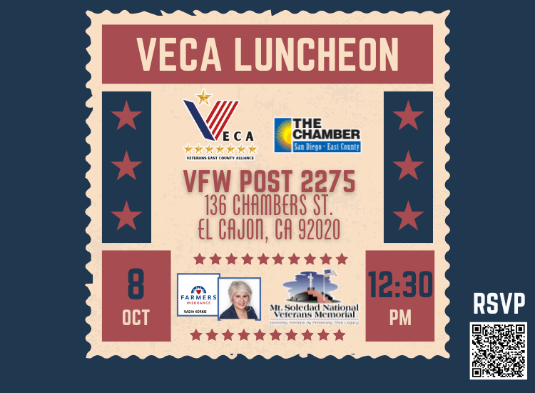 10/8 VECA Luncheon | El Cajon VFW | Support Veteran-Owned Businesses | RSVP to Attend