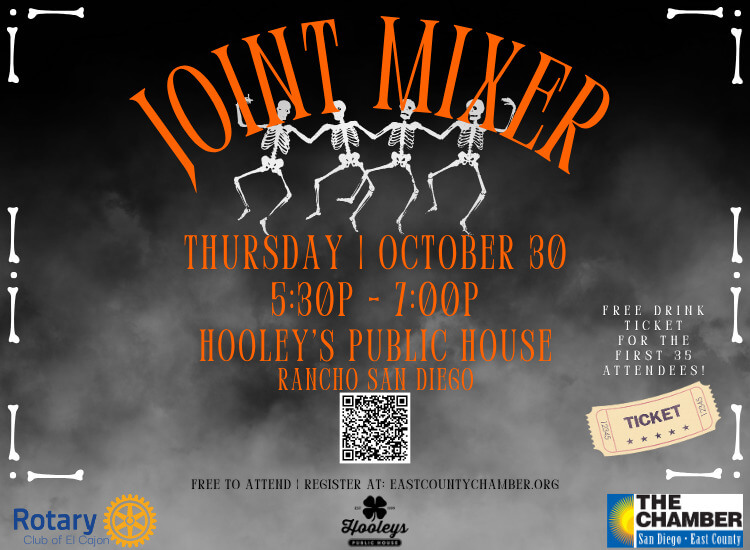 10/30 Business After Hours Mixer at Hooley's Rancho San Diego