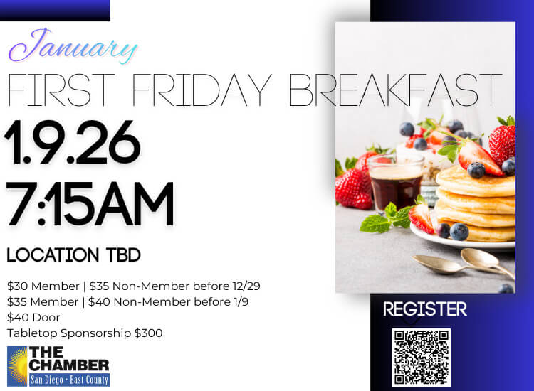 1/9 First Friday Breakfast | Location TBD