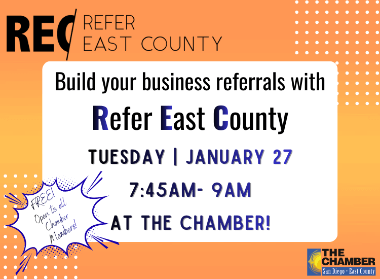 Refer East County | FREE Member Networking Group | Tuesday's
