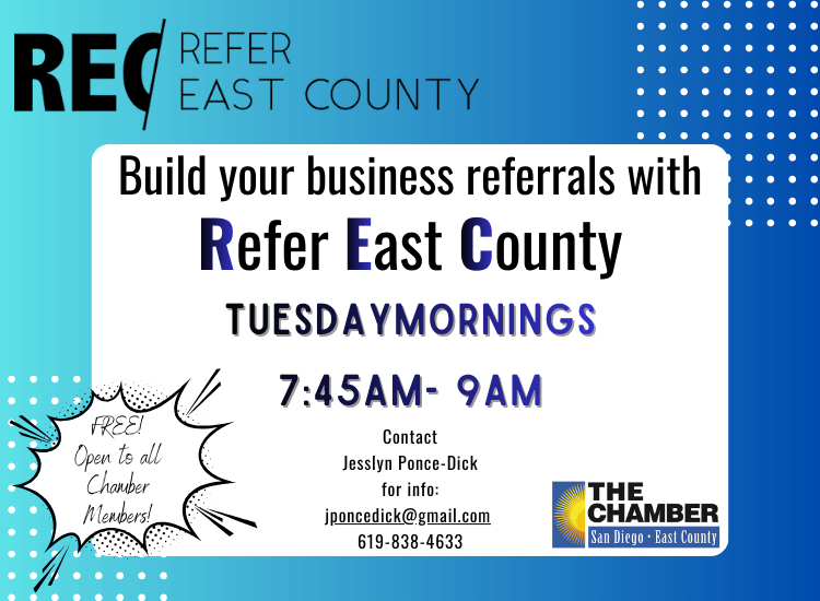Refer East County | FREE Member Networking Group | Tuesday's