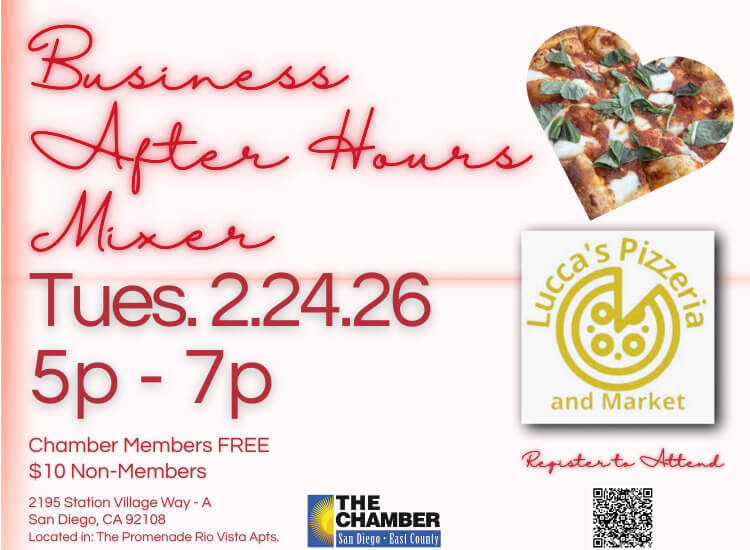 2/24 Business After Hours Mixer at Lucca's Pizzeria & Market