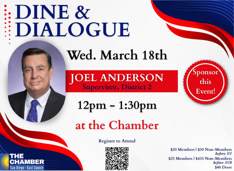 3/18 Dine & Dialogue w/ Supervisor Joel Anderson