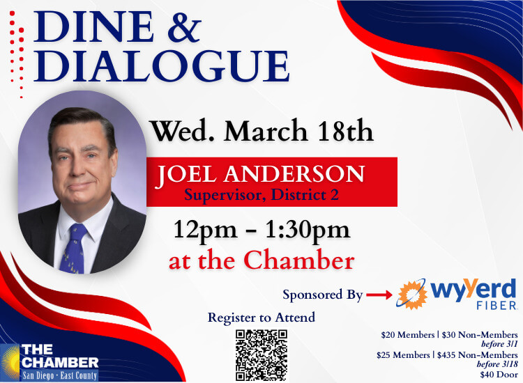3/18 Dine & Dialogue w/ Supervisor Joel Anderson