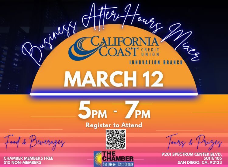 3/12 Business After Hours Mixer at Cal Coast Credit Union