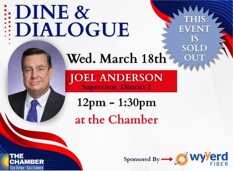 3/18 SOLD OUT Dine & Dialogue w/ Supervisor Joel Anderson