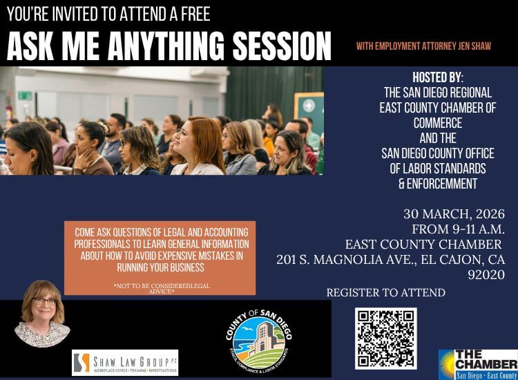 3/30 Ask Me Anything at the Chamber